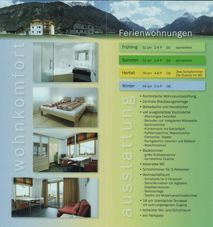 Ferienwohnungen Vier Jahreszeiten Längenfeld Exterior photo